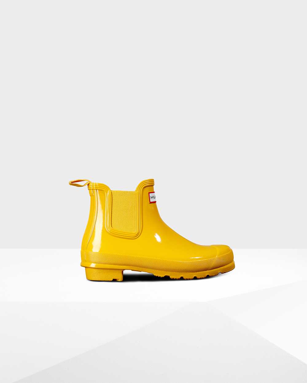 Botas Chelsea Mujer - Hunter Original Gloss Amarillo - YABDTR-364 - Amarillo